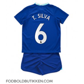 Chelsea Thiago Silva #6 Hjemmebanetrøje Børn 2022-23 Kortærmet (+ Korte bukser)